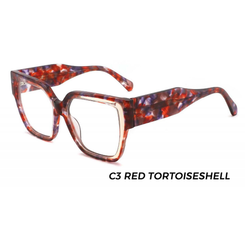 Yasee Hight End Quality Acetate Optical Glasses Oversize Women Eyewear Frames Fashion Coloful Spectacles