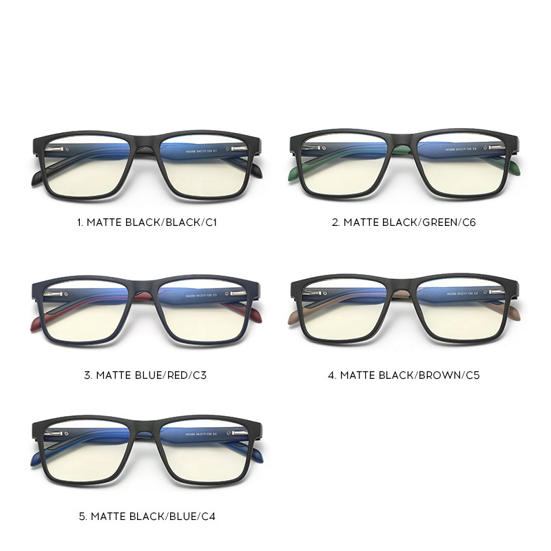 Professional Manufacturing Factory Wholesale Price Luxury Blue Light Blocking CE Certified TR90+CP Unisex Optical Frame 7 for