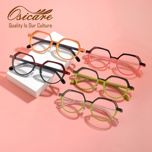 High Quality Color Custom Logo Eye Glasses Hand Made Acetate Stock Eyewear CE Women Spectacle Optical Eyeglasses Frames for Men