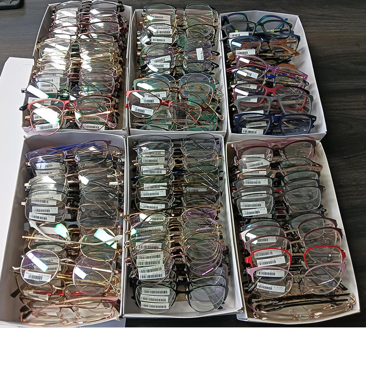In Stock Cheap High Quality Blind Box Acetate Metal PC TR Optical Eyeglasses Frames For All Face Spectacles Glasses Sunglasses