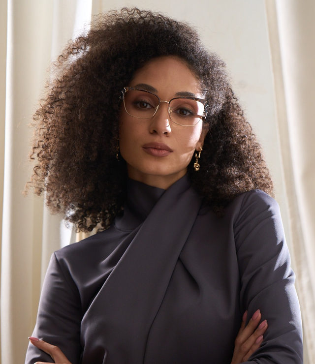 Diva by IOVES - Luxury metal optical frames set with Swarovski crystals