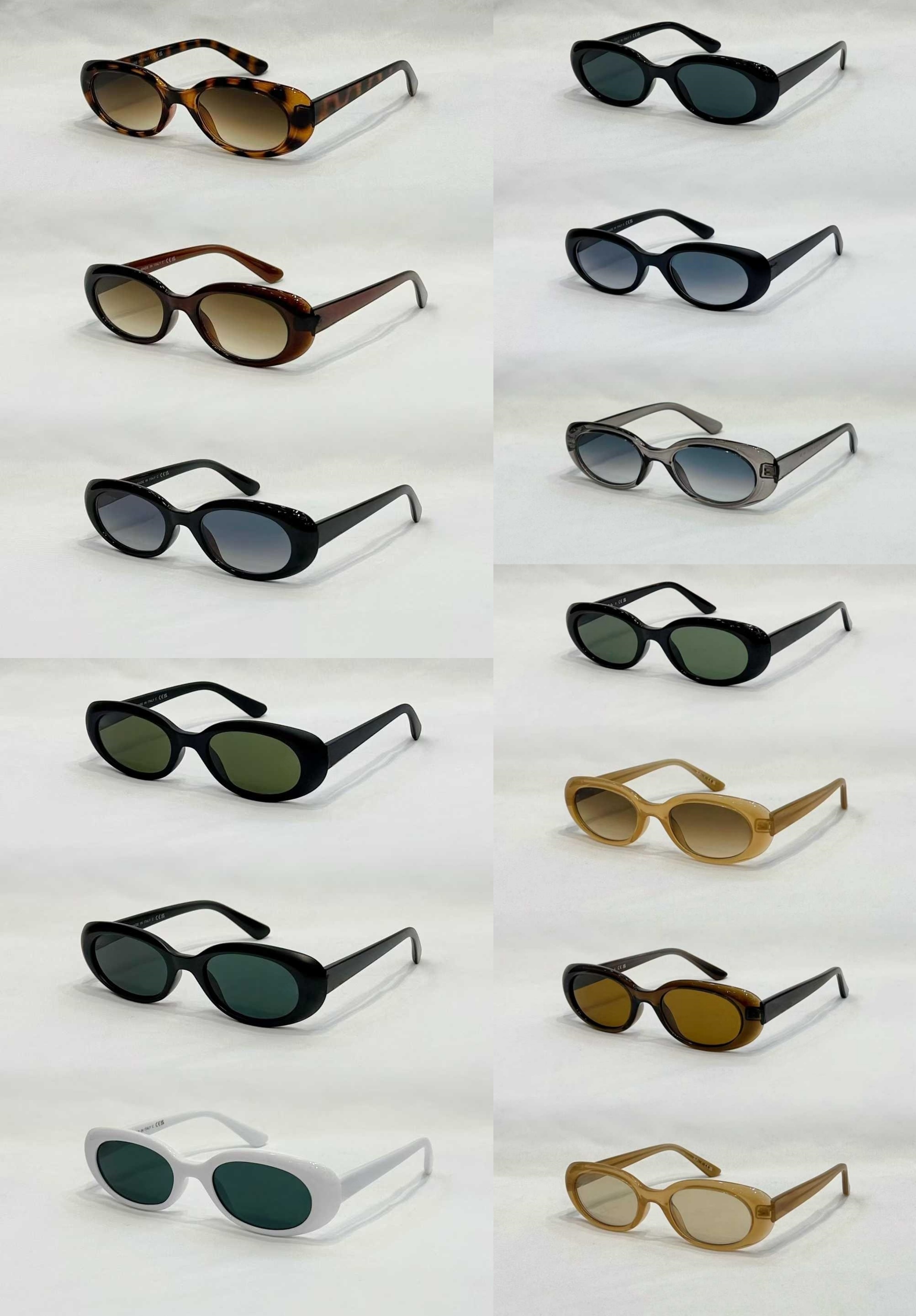 Italy High Quality Trending Acetate Glasses Luxury Eyewear Kit Designer Sunglasses Square-Round Shaped Sunglasses for Men Women